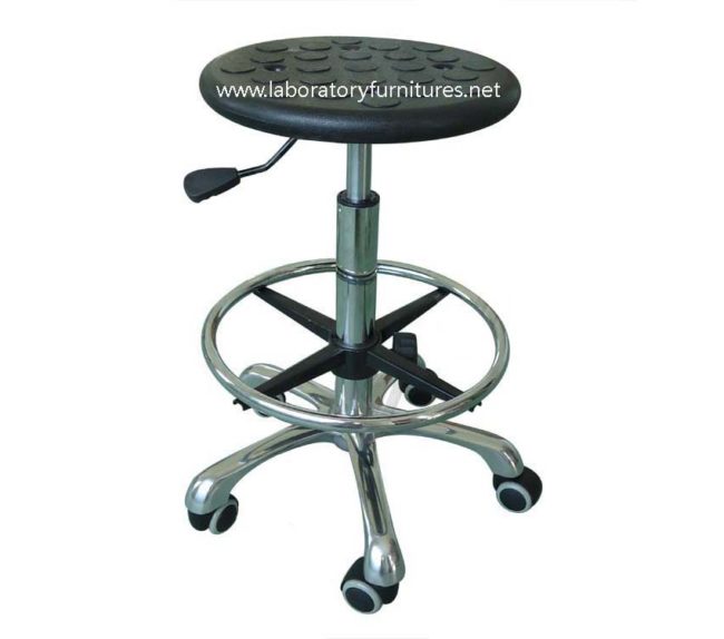 PU form anti-static stool with round seat(LS006)