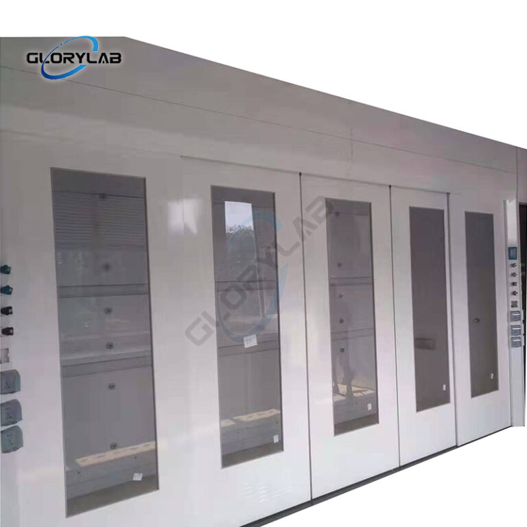 Walk-in slidable fume hood